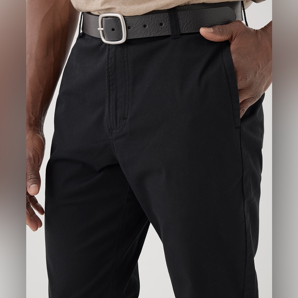 Pact Men's Boulevard Brushed Twill Pant Black - Picture 3 of 7